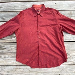 Robert Graham Long Sleeve Red Button Up